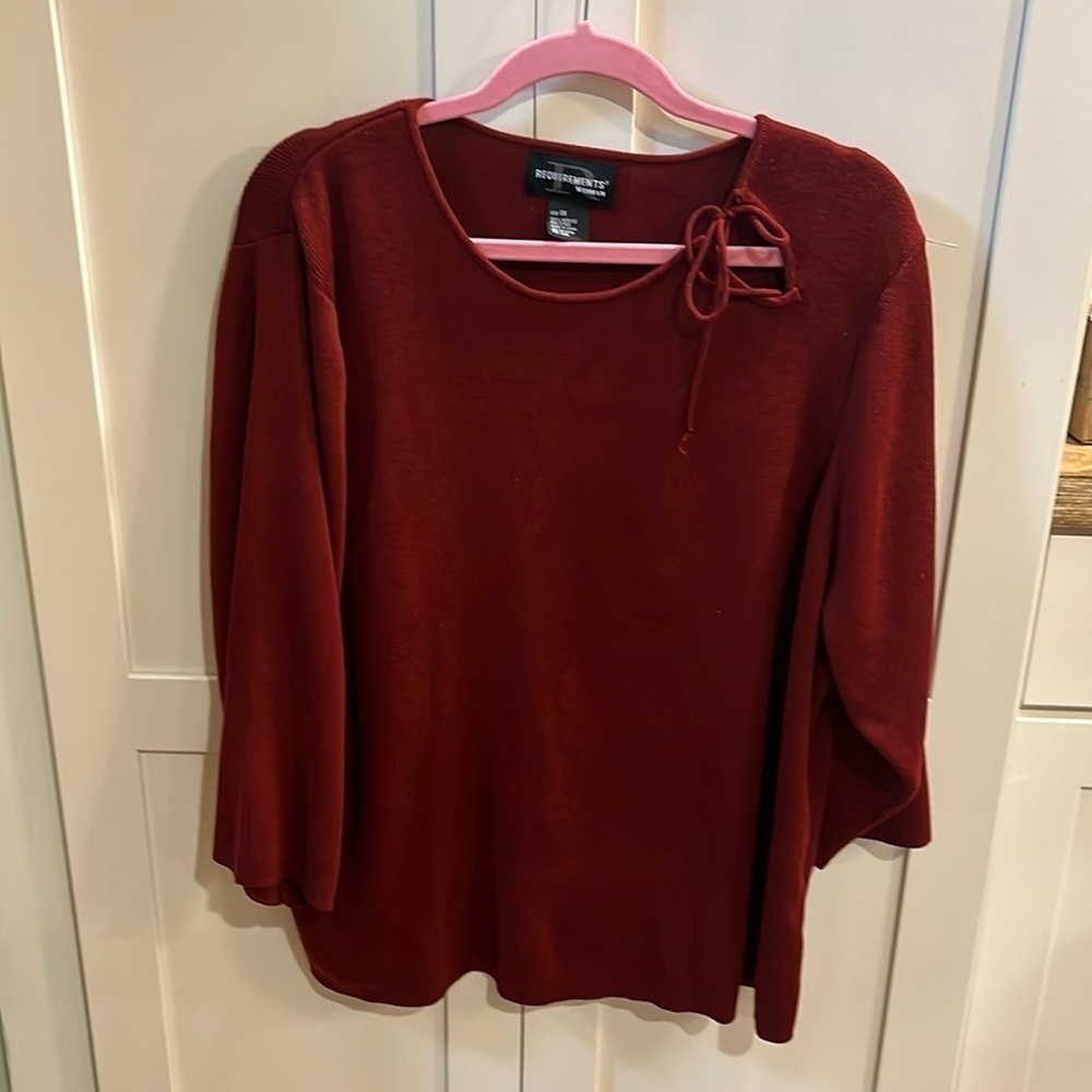 Requirements Burgundy Sweater